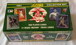 lot 158A image: 1991 Score Baseball Complete Factory Card Set