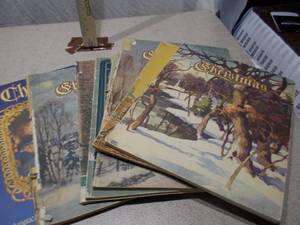 Collection of 1940s Christmas American Annuals of Literature and Art