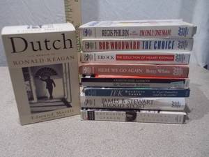 Large Collection of Vintage Audiobooks on Cassette - Biographies & Non-Fiction