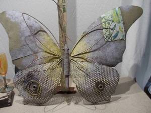 Large Decorative Metal Butterfly Wall Art