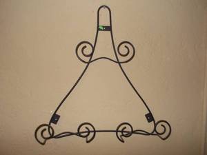 Ornate Black Metal Wire Easel Display Stand