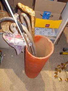 Collection of 4 Vintage Wooden Walking Canes and Walking Sticks