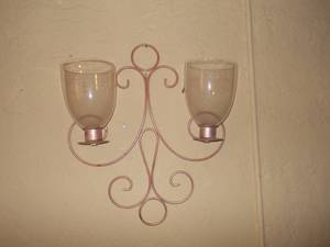 Elegant Scrollwork 2-Light Wall Sconce with Frosted Glass Shades