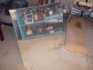 Large Rectangular Wall Mirror  Display Glass with Frameless Design