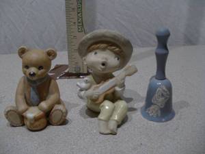 Vintage Ceramic Animal Figurine & Decorative Bell Collection
