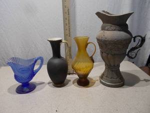 Assorted Vintage Decorative Pitchers - Lot of 4