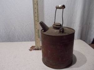 Vintage Industrial Metal Fuel or Oil Can