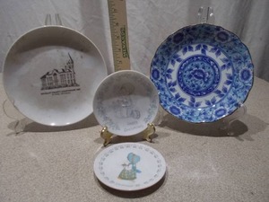 Assorted Decorative Plates - 4 Pieces
