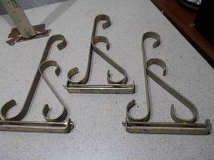 Decorative Wrought Iron Wall Brackets - 3 Pieces