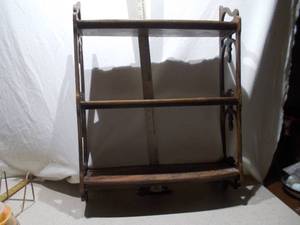 Vintage Multi-Tier Wood Wall Shelf