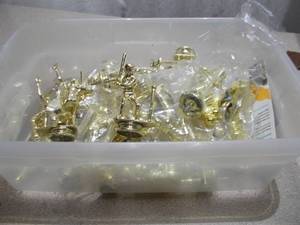 Large Lot of Assorted Gold-Tone Trophies  Various Sports & Figures