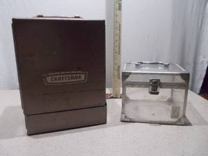 Craftsman Portable Tool Chest and Clear Display Case Lot