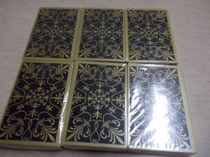 Factory Sealed Brown & Bigelow Premium Playing Card Decks  Black & Gold Ornate Design
