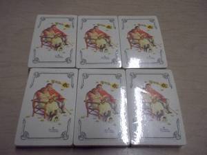 Factory Sealed Brown & Bigelow Playing Card Decks  Norman Rockwell Licensed Porch Scene (Lot of 6)