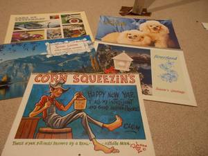 Lot of 4 Vintage 1981 Large-Format Wall Calendars - Pristine Archived Condition