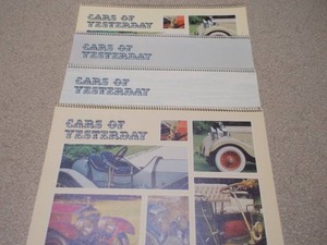 Mint Cars of Yesterday Vintage Calendars  Lot of 4  B & B Archives (19811984)