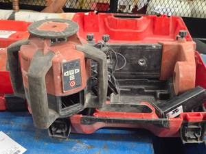 Hilti� PR36 Rotating Green Laser with Case, Remote Control, Stand and (2) Batteries