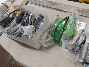 Lot of (13) Safety Glasses (yellow (x8) clear (x2) and green (x3))