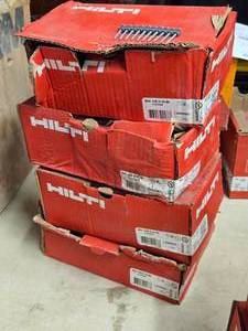 Lot of (4 Boxes) Hilti� X-PN37 Fasteners for GX3MX Tool