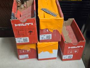 Lot of (5 Boxes) Hilti� X-C20 Fasteners for GX3MX Tool