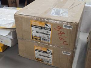 Lot of (2 Boxes) DeWalt� Steel Zinc Cordless Concrete Nailer DCN8910680 6000-count ( 12000 total items ) .120x.680