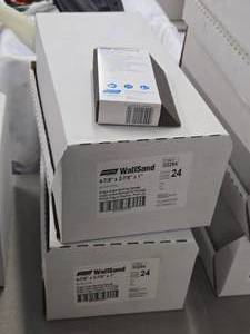 Lot of (2 Boxes) Norton WallSand Fine-Grit Single Angle Sanding Sponge 24-count ( 48 total items ) 4-78x2-78x1 (in original packaging)