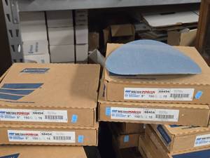 Lot of (4 Boxes) Norton Mesh Power 9 150-Grit Ceramic Sanding Discs 15-count ( 60 total items )
