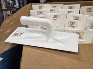 Lot of (7) Wind-lock Plastic Concrete Floats T-PFWHITE (Brand New, Never Used)