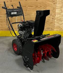 LegendForce Two Stage Snow Blower 208 CC 24  Msrp $649.99