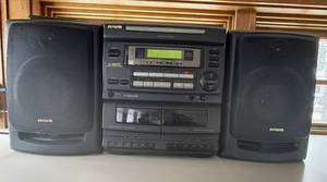 lot 53 image: AIWA CA-DW470 CD Carry Component System with 2 Speakers