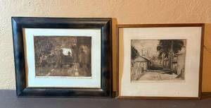 lot 61 image: Dale Hendrickson Art Prints - The American Way of Life & The American Scene (Framed, Signed)