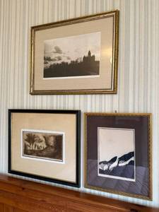 lot 116 image: Framed Art Prints - Landscape & Castle Scenes (Lot of 3)