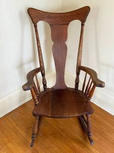 lot 120 image: H. Conants Sons No. 702 Camden NY Rocking Chair
