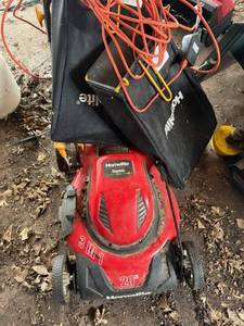 lot 159 image: Homelite Electric Lawn Mower - 20-inch Deck - 3-in-1 Mulch Bag Side Discharge
