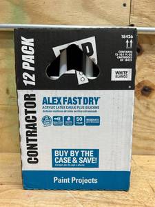 lot 59 image: DAP Alex Plus Acrylic Latex Caulk - Multi-Purpose, Waterproof - 12 Pack, 10.1 oz