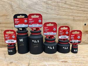 lot 68 image: Milwaukee Impact Socket (lot of 6)