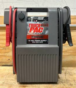 lot 205 image: Truck Pac Industrial-Grade 12 Volt Jump Starter, 3000 Peak Amps, Model# ES6000 #1677761 Msrp $429.99