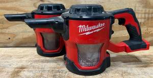 lot 207 image: Milwaukee Compact Vacuum Cat No. 0882-20 lot of 2