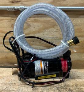 lot 223 image: Ironton 12V Water Transfer Pump, 330 GPH, 110 HP, 34in. Ports #107794 Msrp $77.99