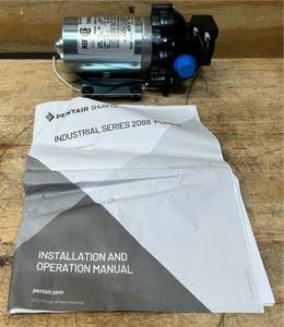 lot 225 image: Shurflo Industrial Diaphragm Water Pump - 198 GPH, 12in. Port, 50 PSI, 115V, Model# 2088-594-154BX #52067 Msrp $139.99