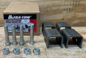 lot 239 image: Ultra-Tow Hanger Kit, Single Axle for 1.75in. Slipper Spring #21513 Msrp $42.99