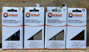 lot 254 image: Hobart Welding Helmet Replacement Lens, Gold Shade #10, 2in. x 4 14in., Model# 770406 #164333 Msrp $31.96