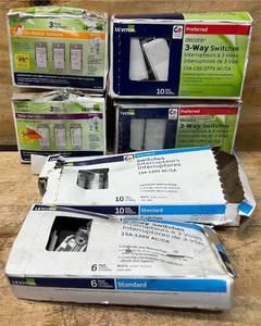lot 256 image: Leviton SwitchesMotion Sensors lot of 6
