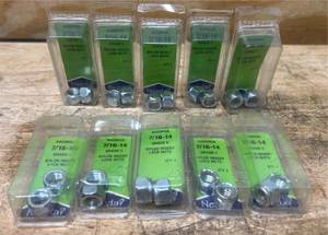 lot 265 image: Needa 440960A 716-14 Grade 5 Nylon Insert Lock Nuts lot of 10