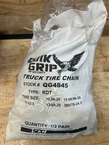 lot 280 image: 4800 Series Dual Triple Truck, Bus & RV V-BAR Tire Chains (12 Pair) - QG4845