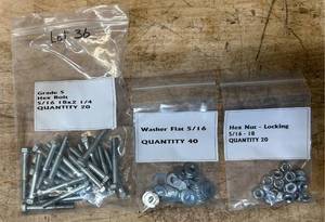 lot 295 image: Grade 5 Hex BoltWasherHex Nut