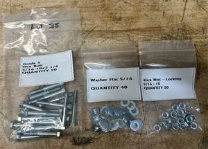 lot 296 image: Grade 5 Hex BoltWasherHex Nut