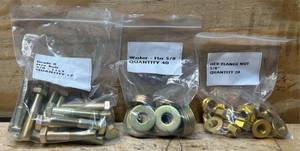 lot 299 image: Grade 8 Hex BoltFlange Nut Washer