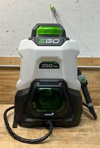 lot 321 image: EGO Backpack Sprayer, 350 PSI, Bare Tool, Model# BSP3500 #6300303 Msrp $329.99