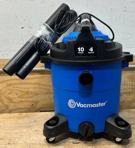 lot 347 image: Vacmaster 2-in-1 WetDry BlowerVac, 106 CFM, 10 Gallons, 4 Peak HP, Model# VBVA1010PF #88364 Msrp $129.99